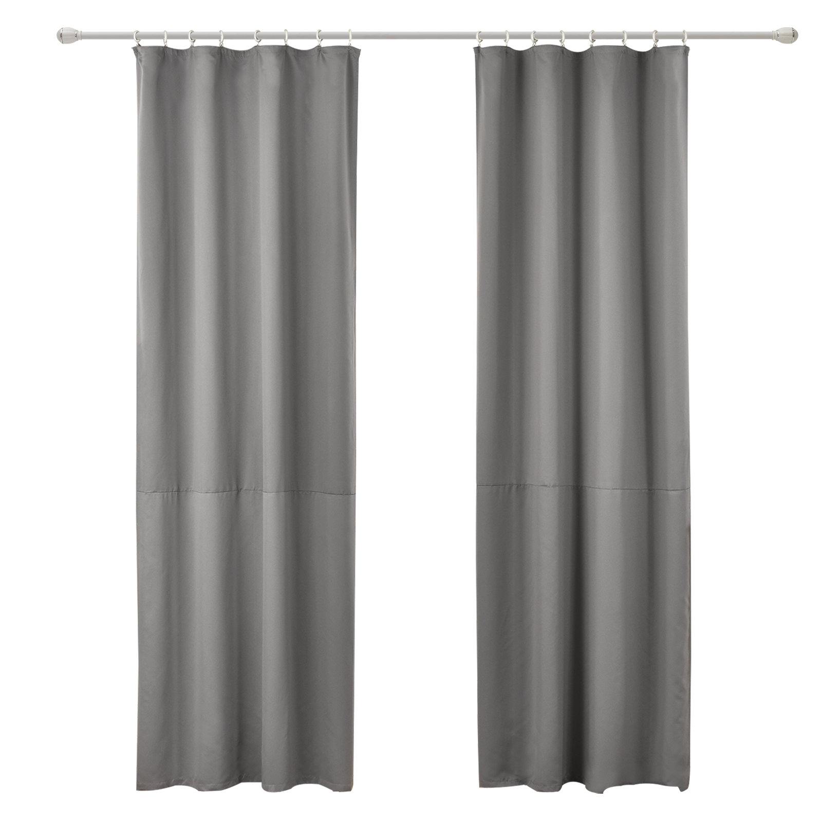 vorhang blickdicht kr�uselband grau