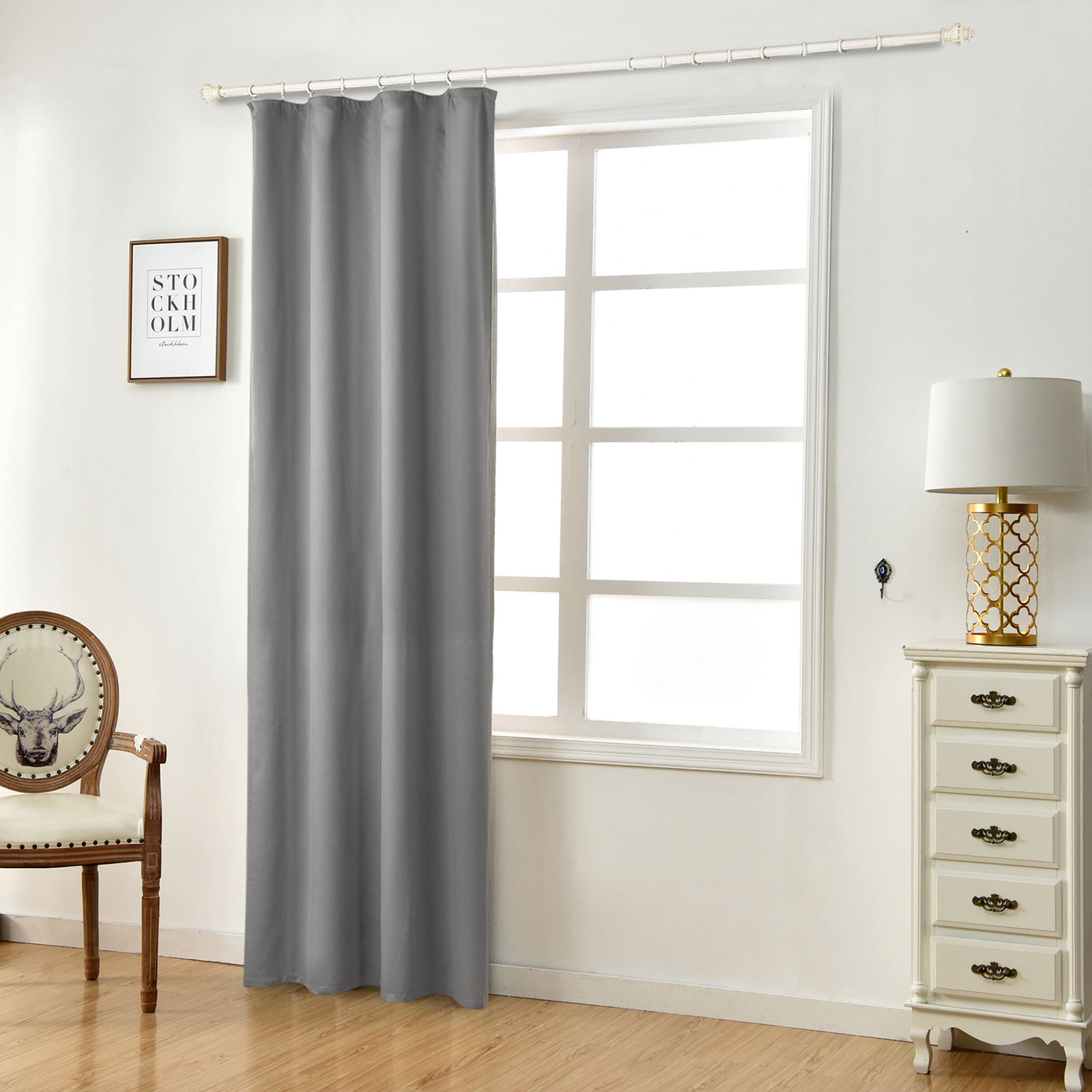 Blaue Schwalben Vorhang 117x138 Cm - Blickdicht & Verdunkelnd Mit 3D Druck Für Schlafzimmer