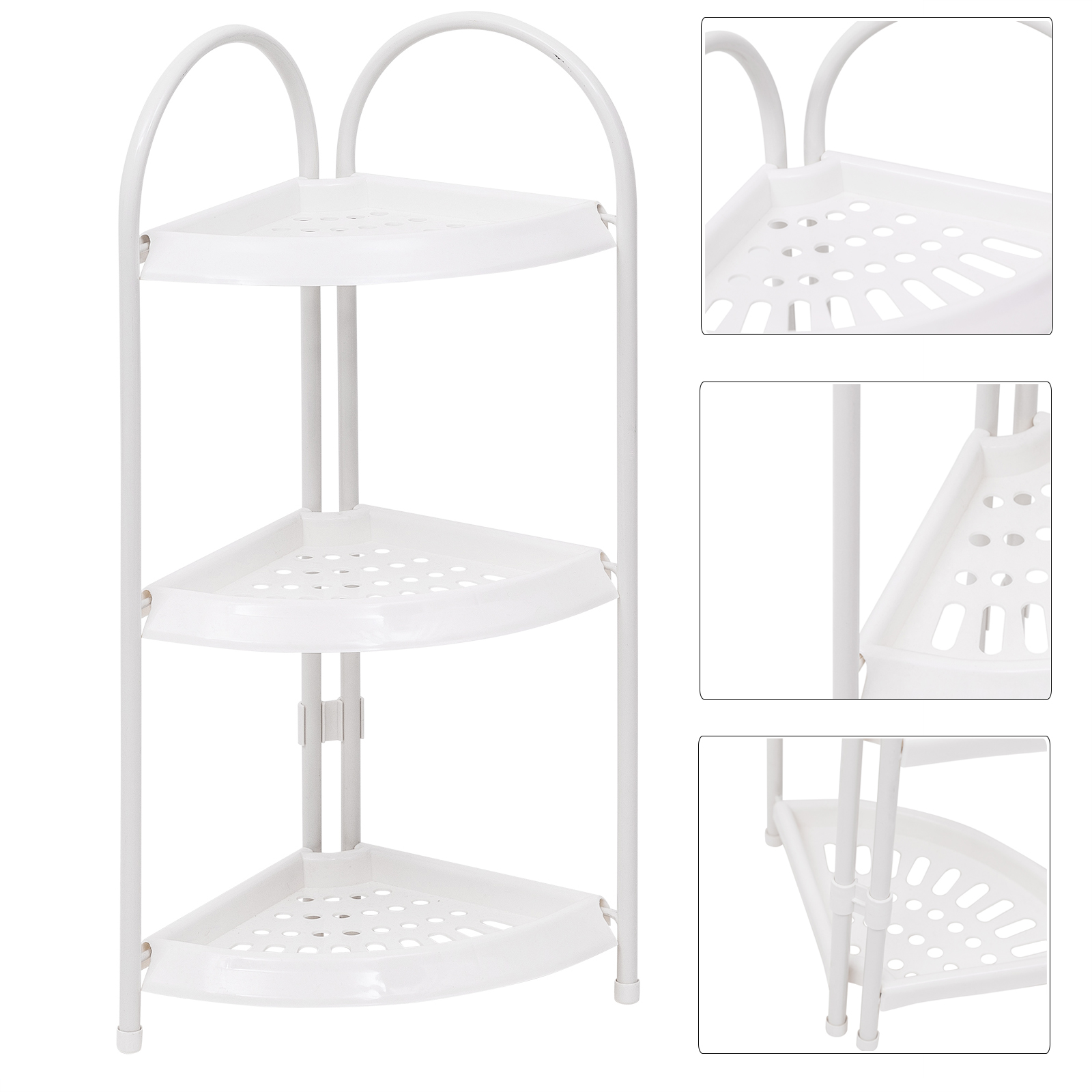 Standregal Badregal Küchenregal Eckregal Duschregal Kunststoff Bad