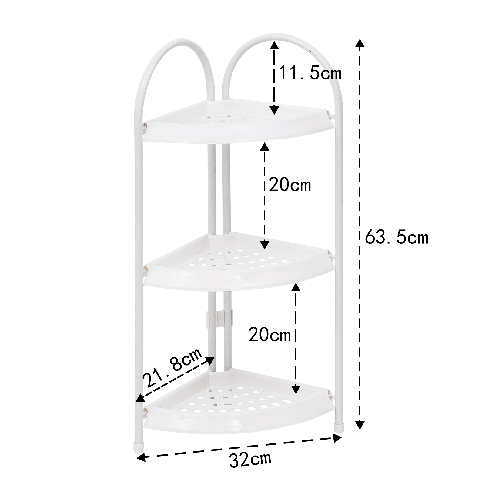 Standregal Badregal Küchenregal Eckregal Duschregal Kunststoff Bad