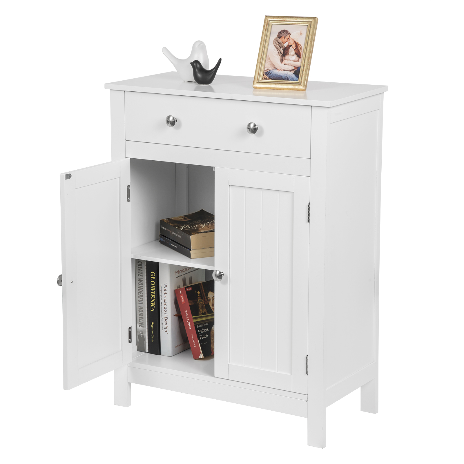 Badschrank Küchenschrank Beistellschrank aus MDF verstellbare Ebene