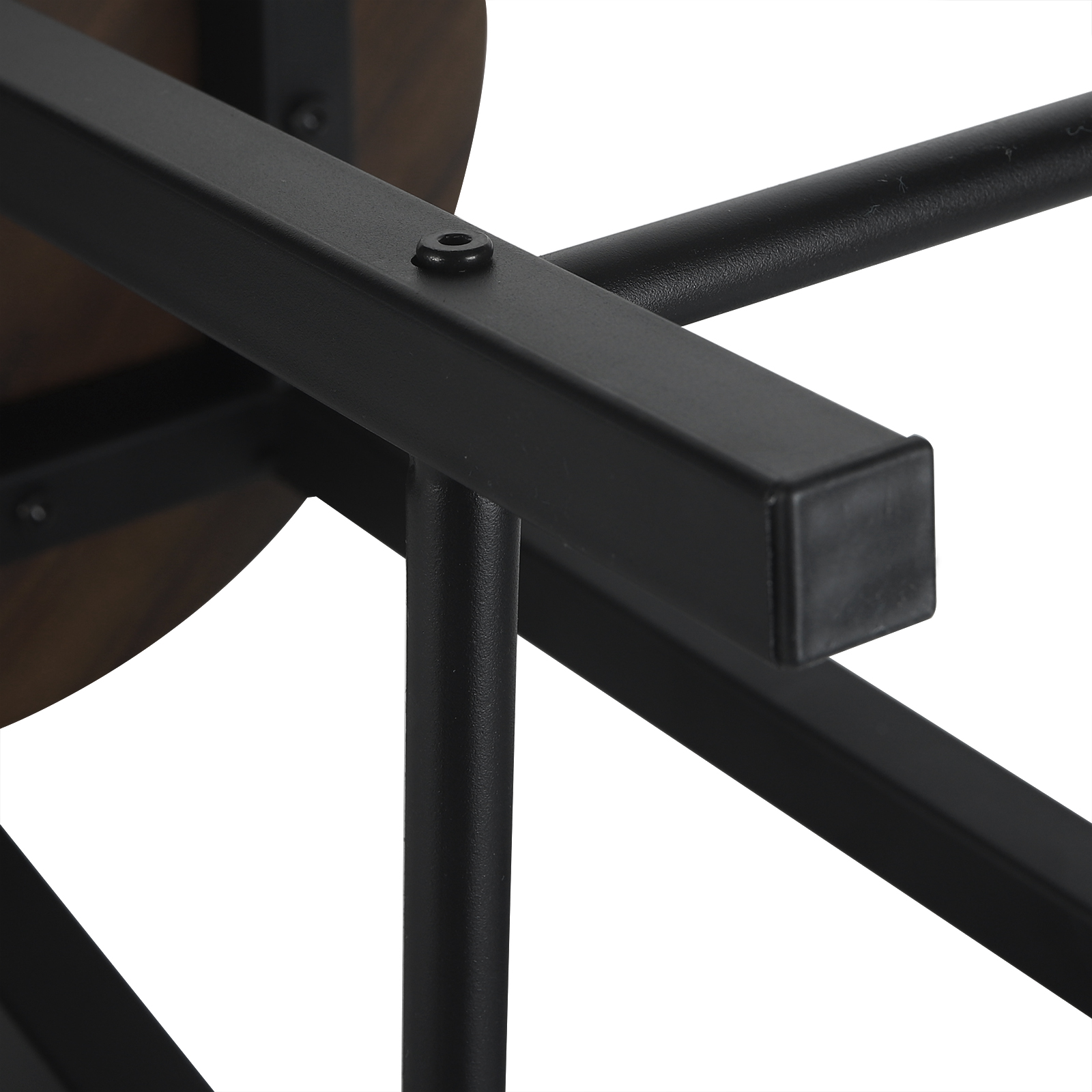 Barhocker Barstühle Küchenstühle Fußstütze Holz Rund Thekenhocker