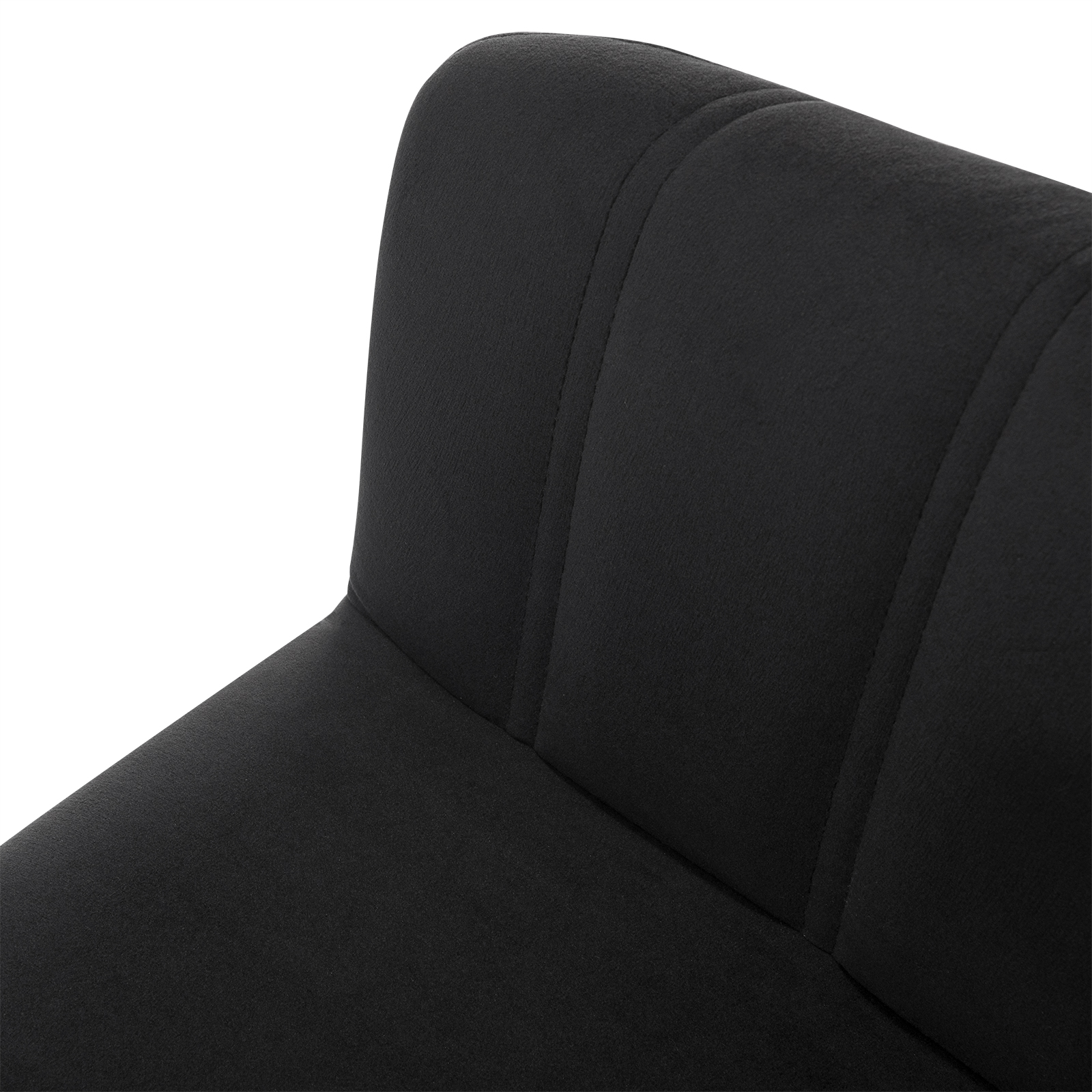 1xEsszimmerstuhl Stuhl Wohnzimmerstuhl Armlehne Samt Goldene Schwarz