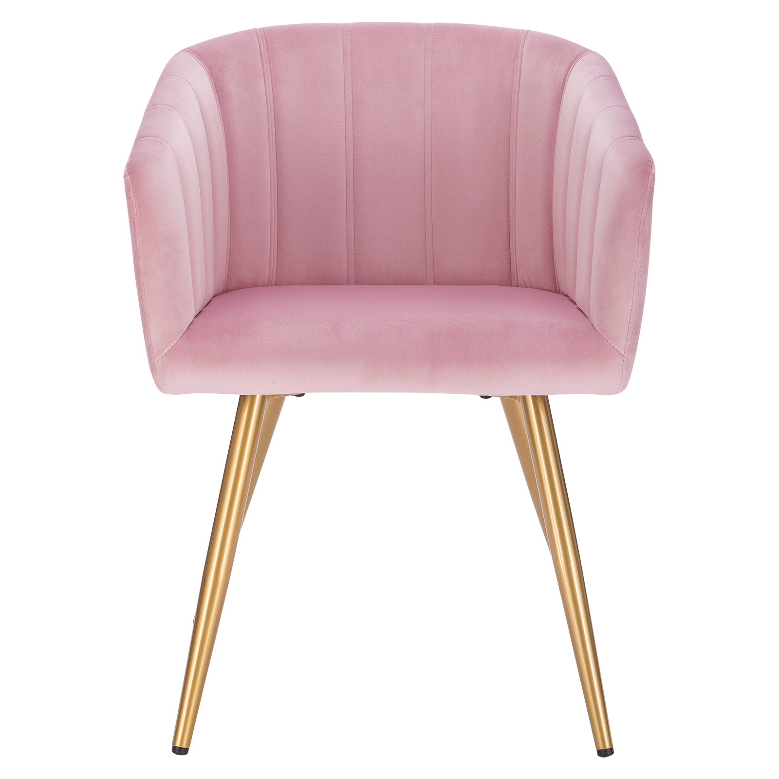 1xEsszimmerstuhl Stuhl Wohnzimmerstuhl Armlehne Samt goldene