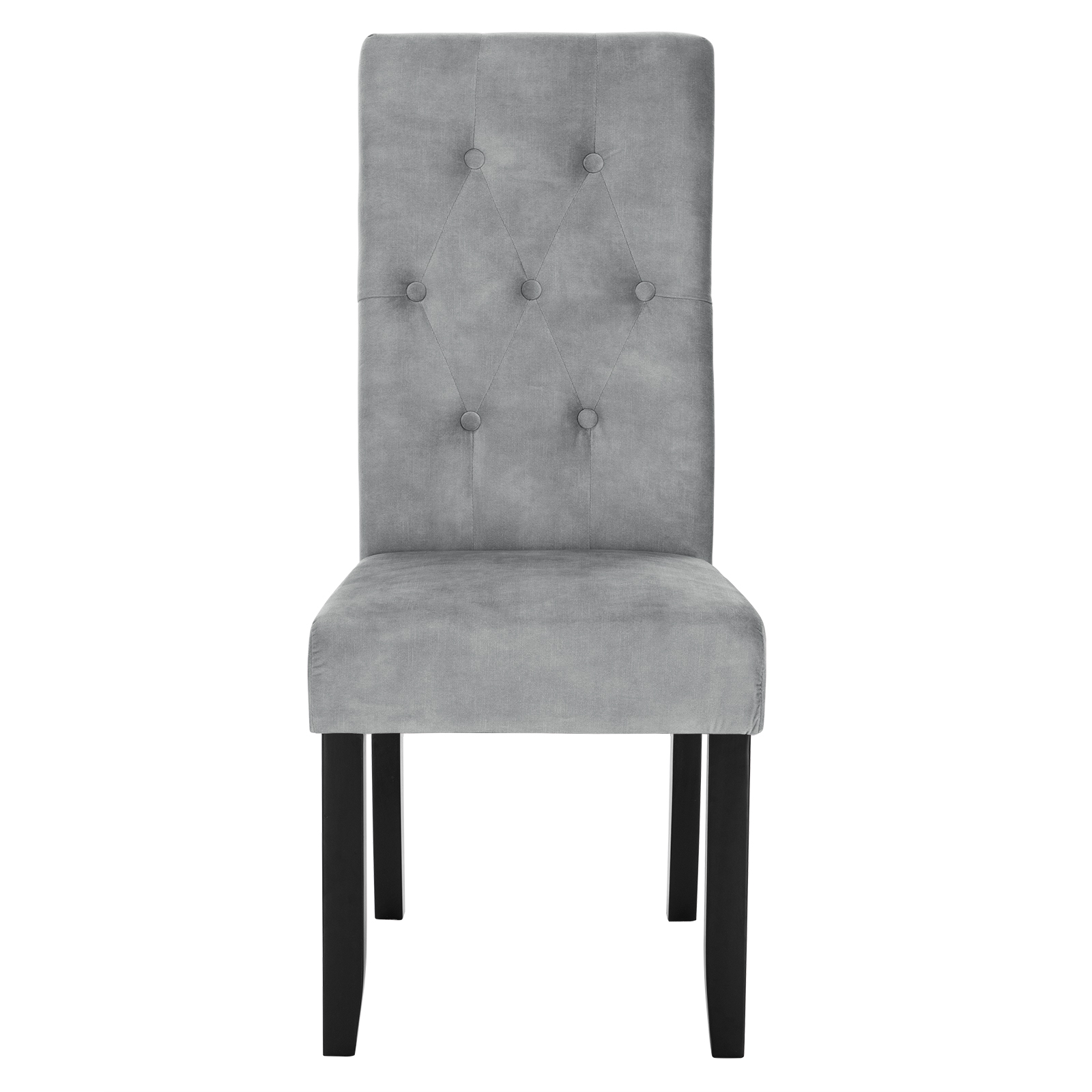 2xEsszimmerstühle Küchenstuhl Polsterstuhl aus Samt Holzbeine mit