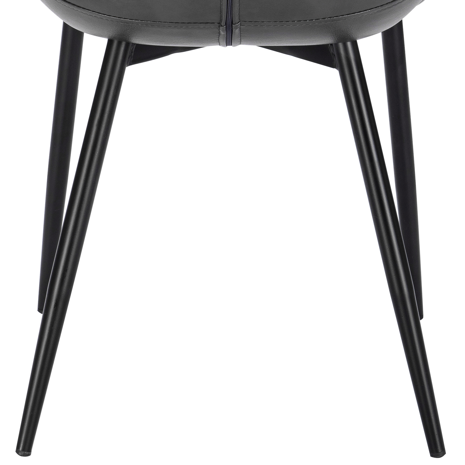 2xEsszimmerstuhl Stühle Küchenstuhl Polster Kunstleder Wohnzimmer Grau