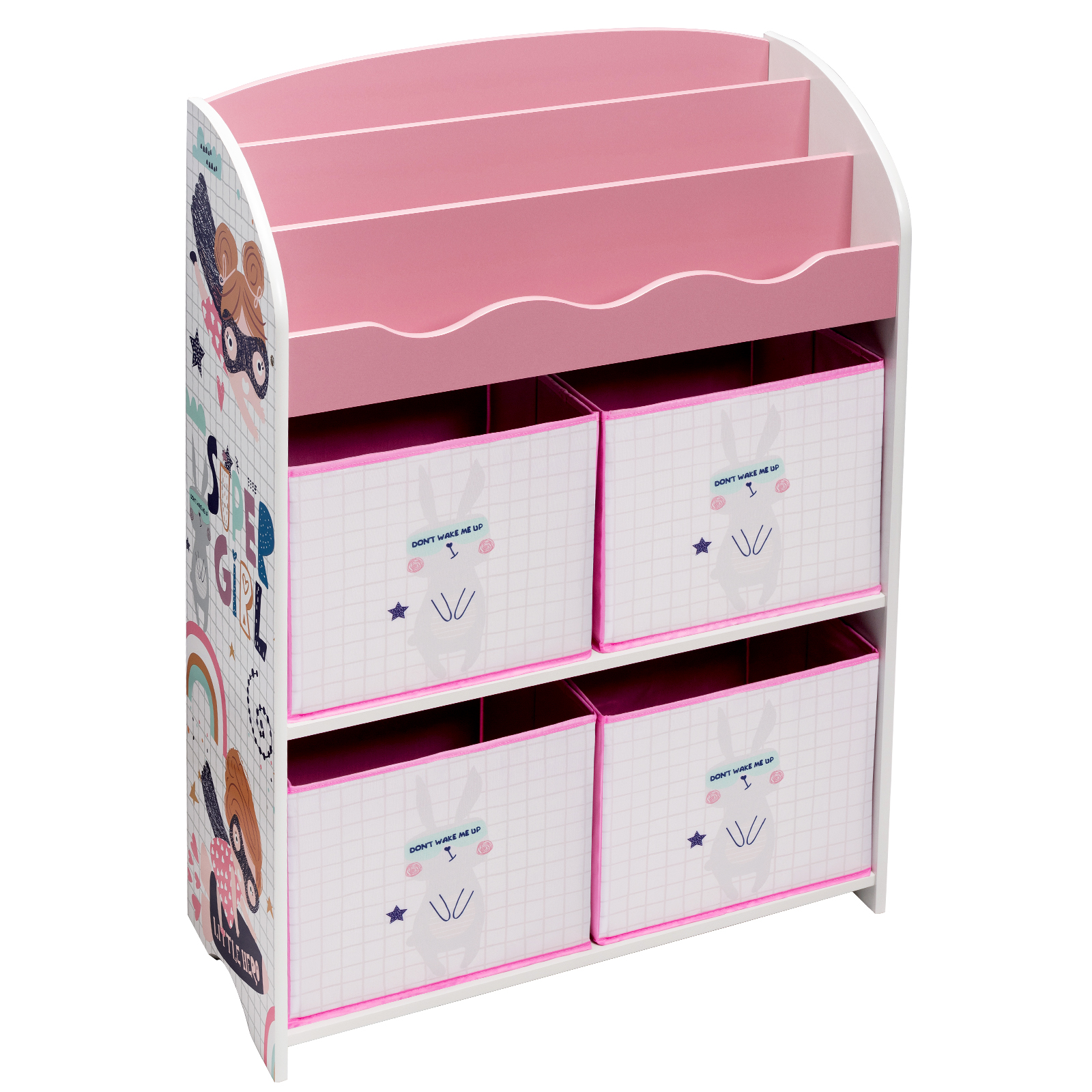 Kinderregal Bücherregal Aufbewahrungsbox Spielzeugkiste Kinderzimmer