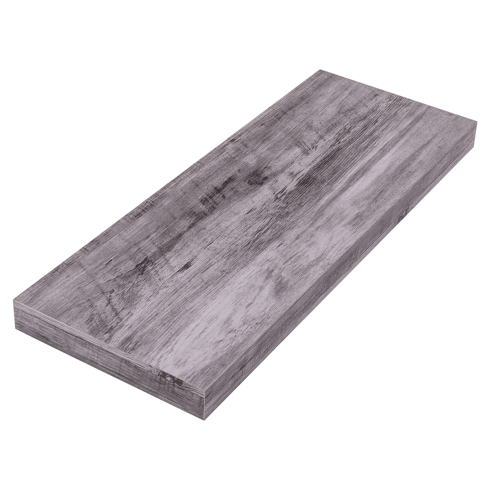 Hängeregal Wandboard Wandregal Schweberegal aus Holz Grau Holzdekor