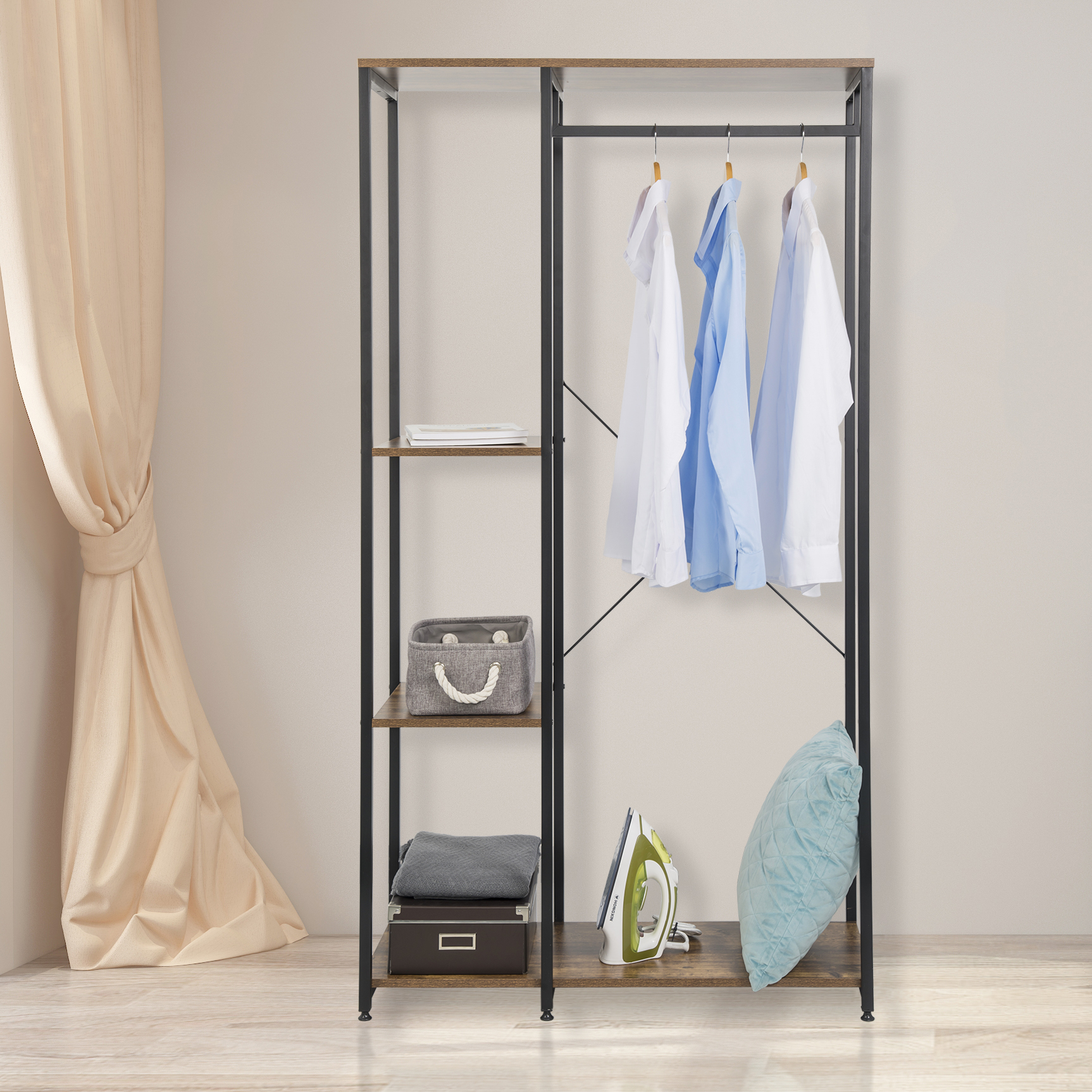 garderobe regal metall