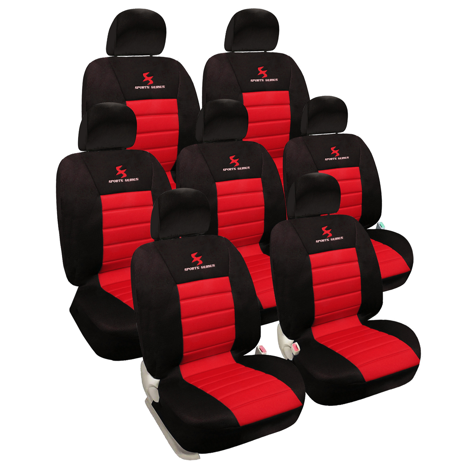 gsmarkt | Universal Rot Sitzbezüge Komplettset Sitzbezug für Auto  Sitzschoner Set Schonbezüge Autositz Autositzbezüge Sitzauflagen Sitzschutz