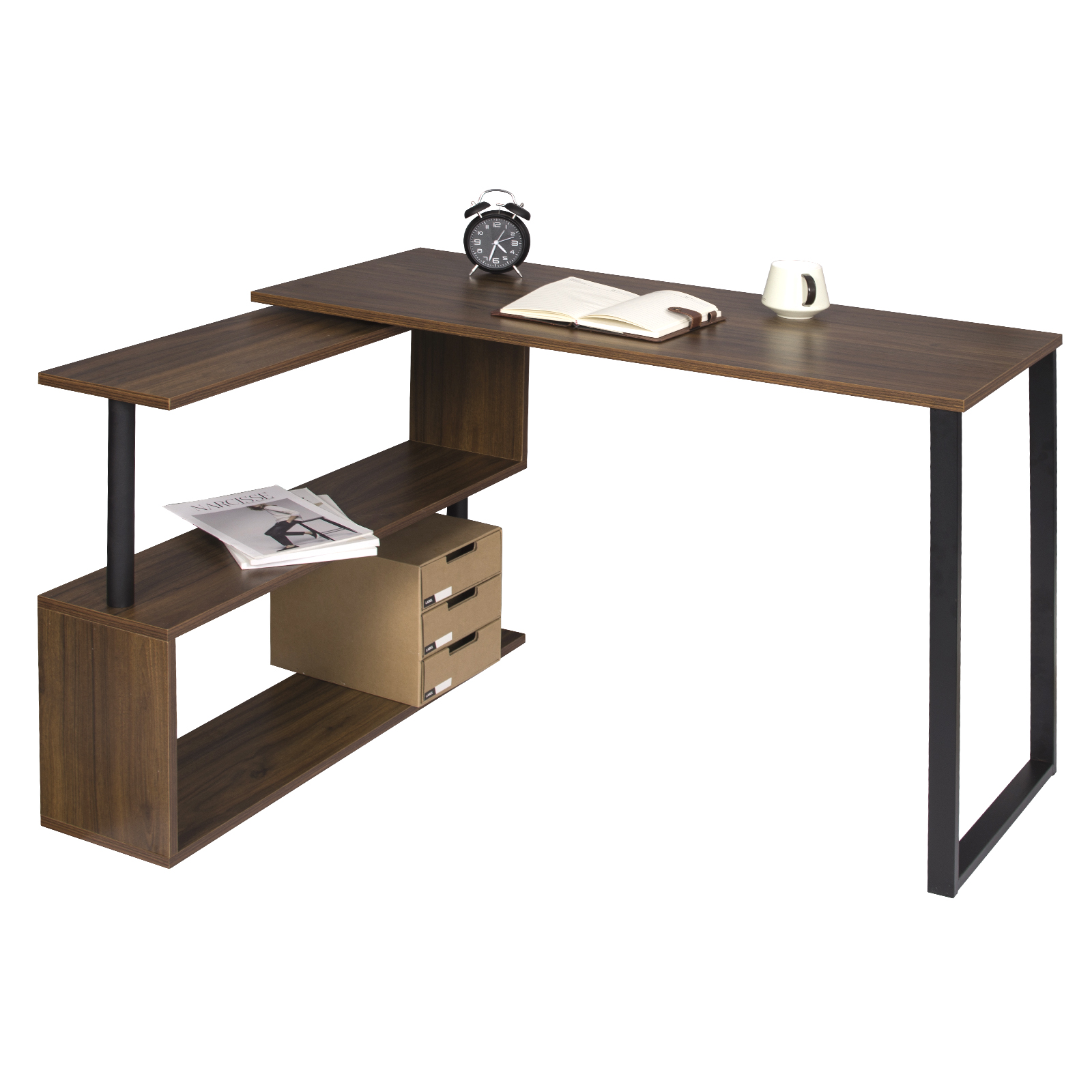 Computertisch drehbar Eckschreibtisch Schreibtisch Bürotisch Bartisch